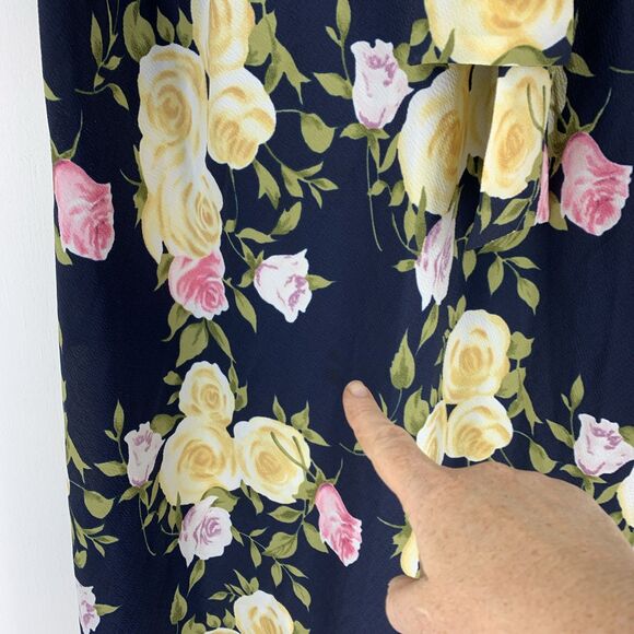 Vtg Special Thyme Ltd Womens 22W Midi Dress Cottagecore Modest Floral Gauzy 90’s - Picture 3 of 8